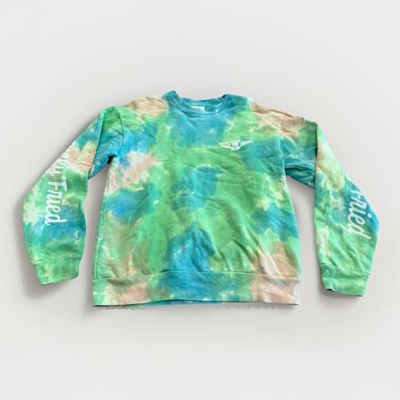 KFC Beyond Fried Chicken Mens Tie Dyed Promo Long Sleeve Sweatshirt Size M USA - Picture 1 of 10